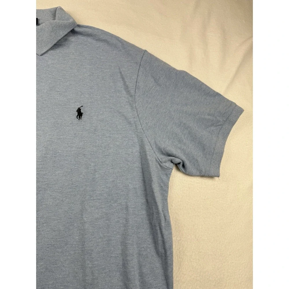 Ralph Lauren Polo Shirt Mens Size 2XB Blue Pony Casual Short Sleeve